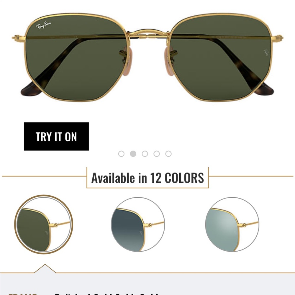 RayBans Hexagonal Flat Lenses